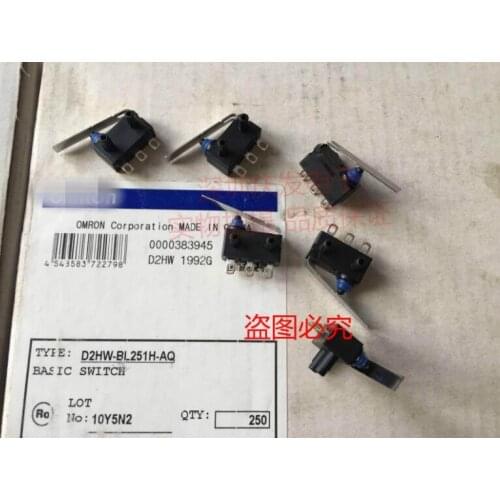 1PCS Door lock touch micro switch D2HW-BL251H original Japanese waterproof car