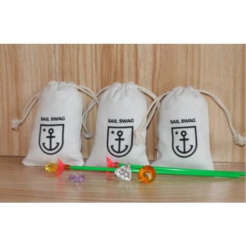 1000pcs customized drawstring bag 8*12cm linen fabric jewelry bag wholesale custom gift pouch with custom logo free shipping