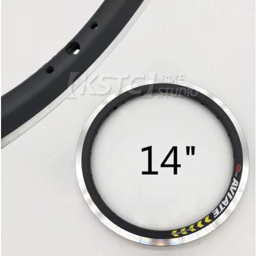 14 inch bike rim aluminum double bicycle rims for BAT410 BYA412 20/24/28 hole high quality