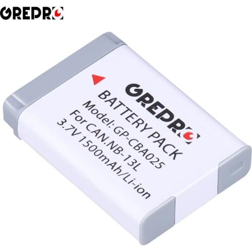 1500mAh NB-13L NB 13L NB13L Battery Pack for Canon PowerShot G5X G9X G7X Mark II G1X G7X Mark III SX740 SX730 SX720 SX620 HS