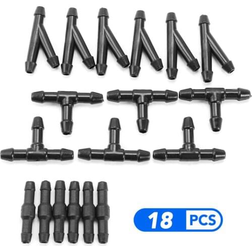 18pcs Car Wiper Jet Nozzles Tube Connector For chery tiggo 3 5 2016 A3 QQ A5 A1 Amulet A13 E5 FOR great wall/lifan/ byd