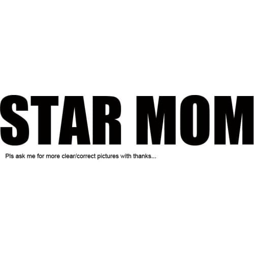 Custom design make gift SLV rhinestone fashion STAR MOM words pin brooch ornament jewelry accessory 3pcs x