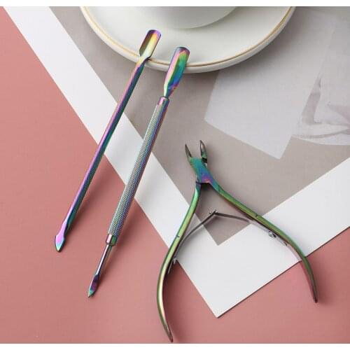 3pcs Cuticle Nippers Nail Manicure Cuticle Scissors Clippers Trimmer Dead Skin Remover Pedicure Stainless Steel Cutters Tool