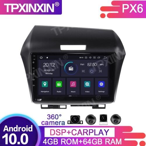 4+64G Android 10.0 For Honda Jade 2010-2017 Car Multimedia Player GPS Navigation Head Unit Auto Radio Audio Stereo Tape Recorder
