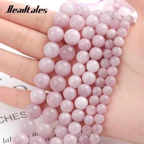 6/8/10mm Natural Round Pink Marble Stone Beads Round Smooth Diy Natural Bead For Jewelry Making DIY Bracelet Accessories 15