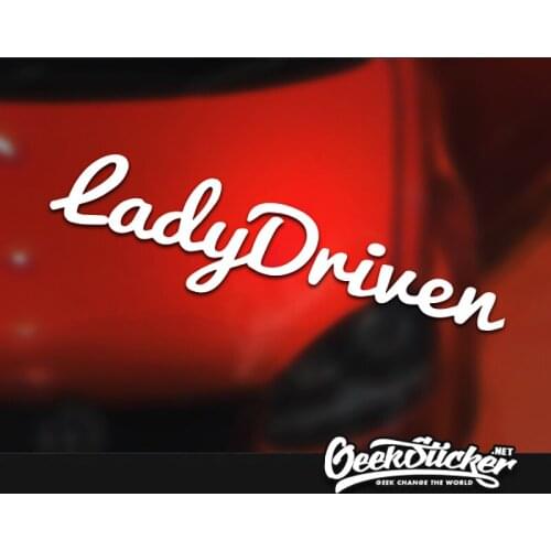 Lady Driver Waterproof Auto Car Front Window Windshield Decal reflective Sticker For Mazda Toyota BMW VW Honda Audi Car Styling