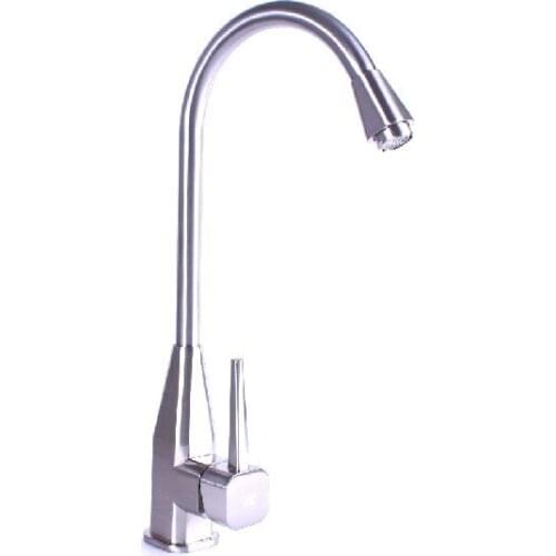 Tiger ran the whole copper single cold water tap main kitchen vegetables basin sink faucet 360 degree rotation pool