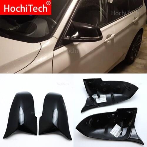 For BMW 3 Series GT 3GT F34 2013-2018 Replace the original car mirror cover M3 M4 appearance bright black mirror cover