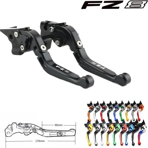 For Laser Logo (FZ8) for Yamaha FZ8 New CNC Foldable Motorcycle Brake Clutch Tie Rod 2011 2012 2013 2014 2015