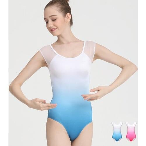 Gradien Ballet Tutu Dance Leotard For Women Gymnastics Costume Stage Professional Clothes Backless Ballerina Dance Wear JL1545