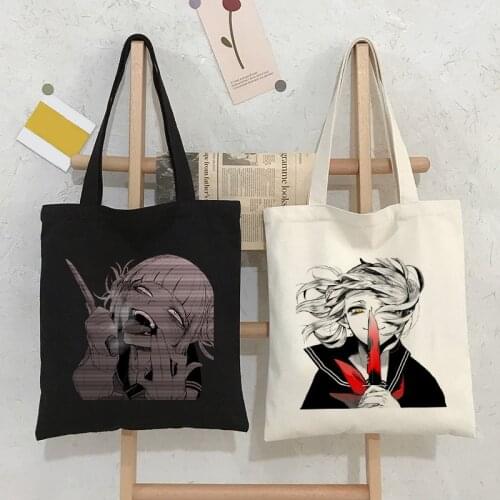 Cross My Body Anime Trendy Canvas Bag Shopper Harajuku Goth Large Capacity Womens Bag Shoulder Bag Vintage Ladies Bags Hand Bag