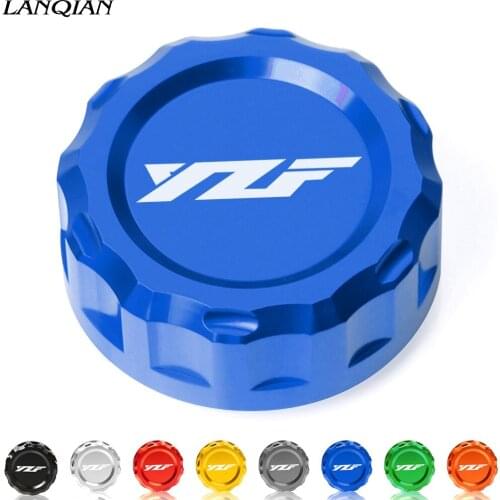 Motorcycle Aluminum Accessories Cylinder Reservoir Cover Cap For Yamaha YZF-R1 YZF R1 YZFR1 2009-2014 YZF-R6 YZFR6 R6 2006-2014