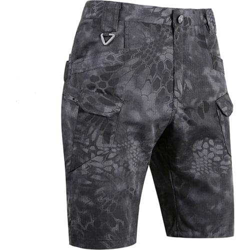 2021 Summer Solid Color Letter Casual Shorts Multi-pocket Men Cargo Shorts Oversized Beach Cargo Shorts