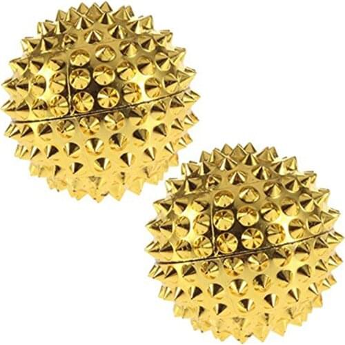 2pcs Spiky Massage ball for Trigger Point Body Muscle Fitness Stress Relief Yoga Fitness Magnetic Therapy Massager Balls