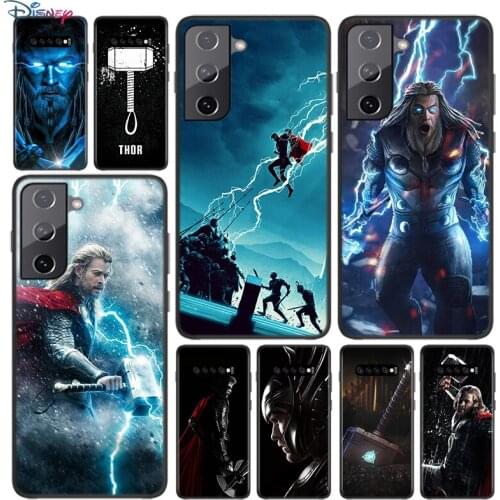 Soft Black Cover Thor Tales Of Asgard For Samsung Galaxy S21 S20 FE Ultra S10 S10e Lite S9 S8 S7 Edge Plus Phone Case