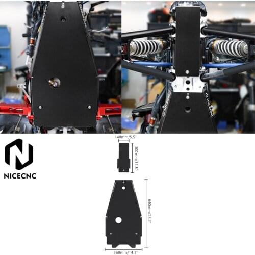 NICECNC ATV Full Chassis Skid Plate Frame Guard Cover Protector For Yamaha Raptor 700 2006-2011 2013-2020 Raptor 700R 2012-2020