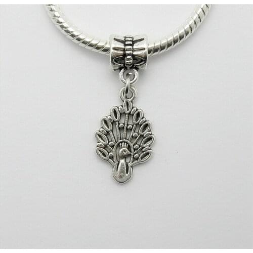 Wholesale lots 25PCS Classic charm beads dangle metal Bird charms pendants for jewelry making