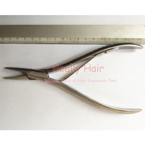 Flat head net tooth Stainless steel hair extension tongers Plier / Reduction&Remove Plier
