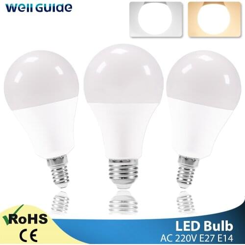Dimmable LED E27 E14 Bulb Lamps 220V DC12V High Brightness Light Bulb 24W 20W 18W 15W 12W 9W 5W 3W LED E14 Warm White Cold White