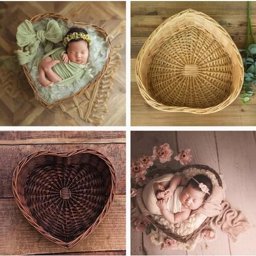 Newborn Photography Props Baby Photo Shoot Basket Studio Woven Accessori Cesta Photo Pod Accessories Nest for Bebe Foto Studio