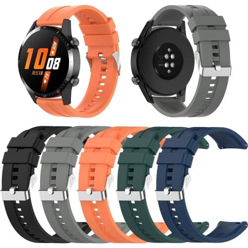 Replaceable Watchbands for HUAWEI WATCH GT 2 46mm/GT Active 46mm/HONOR Magic Silicone Strap Band GT2 Official Style Bracelet