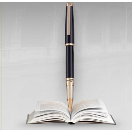 Picasso 918 Pimio Dreamy Polka Black with Gold Clip Roller Pen, Noble Gift Box Optional for Male and Female Business Office Pen