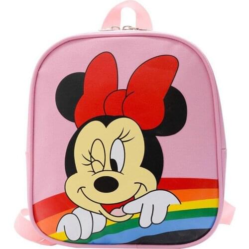 Disney Mickey Mouse Backpack Minnie Cartoon Bags Children Student Cute School Bag New Christmas Gift for Boy Girls Kids Backpack