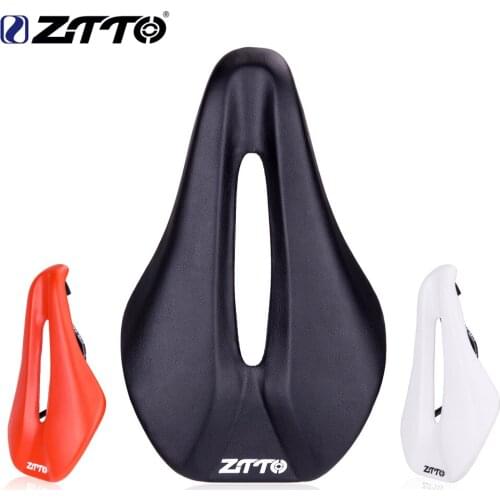 ZTTO MTB Road Bike Saddle 146mm Ultralight TT Seat Hollow Bicycle Ergonomic Short Nose Design Saddle Wide And Comfort Long Trip