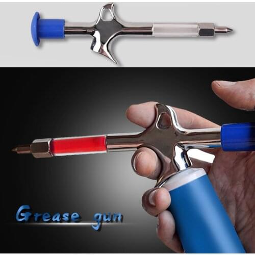 Alloy Grease Gun Mini Nozzle Bicycle lubricator Aluminum Bicycle Accessories Chain Injector Outdoor Riding Accessories #T2P