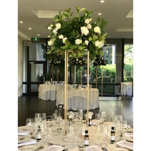 Wedding decoration table centerpiece flower vase stand 80 cm Tall wedding columns gold decoration