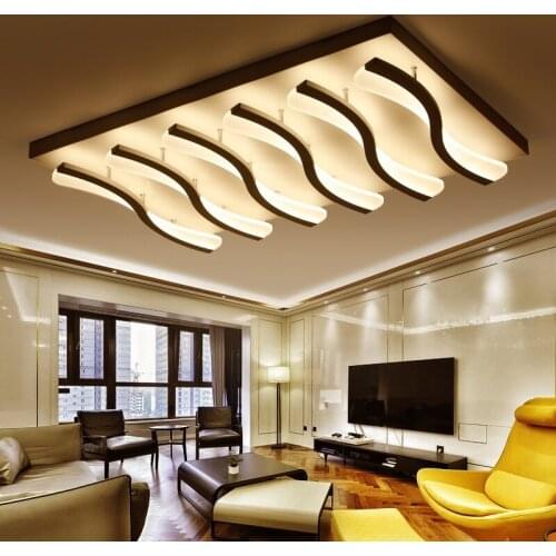 The new LED ceiling lamp acrylic square bedroom dining room modern minimalist living room lamps AC90-260V Ceiling light