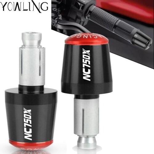 For HONDA NC750X NC 750 X NC750 X 2014 2015 2016 2017 2018 7/8'' 22mm Motorcycle Handle ends Grips Bar Hand Handlebar End Cap