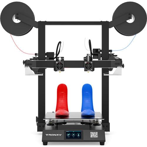 Tronxy GEMINI S IDEX Mirror copy 3D Printer Multicolor 2 color 2 Head Independent Dual Extruder Large FDM 3D Printing