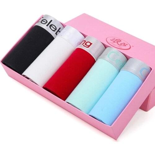 LANGSHA 5Pcs/lot Women Panties Soft Cotton Underwear Girls Cute Print Intimate Plus Size XXL Briefs Ladies Breathable Underpants