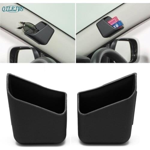 Kris 2pcs Universal Car Auto Accessories Glasses Organizer Storage Box Holder Black