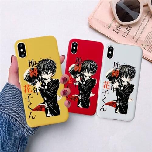 Japan Cartoon Toilet Bound Hanako Kun Silicone Soft Shell Phone Case for IPhone 11 Pro XS Max X 7 8 6 6s Plus Phone Back Cover