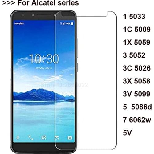 Tempered Glass for Alcatel 1 5033D 1C 5009 1X 5059D 3 5052D 3X 5058i 3V 5099D 3C 5026D 5V 5 7 Screen Protector Protective Film