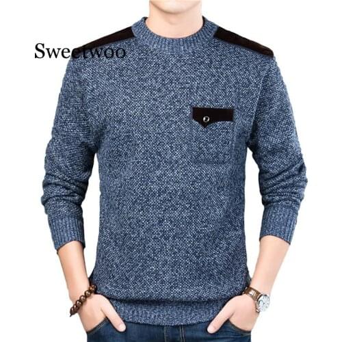 Winter Mens Sweater Casual Mens Warm Turtleneck Solid Color Sweater Coats Man Slim Fit Knitted Pullovers Clothing 3XL