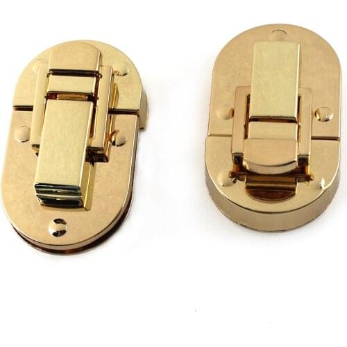 1pcs Metal Folding Lock Fashion Durable Lock Clasp Leather Craft Women Bag Handbag Shoulder Bag Purse DIY Hardware Accessories