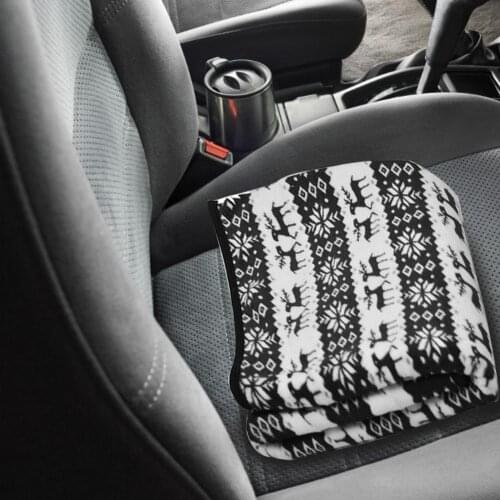 12V Car Heating Blanket Snowflake Elk Pattern Car Electric Blanket Energy Saving Heated Travel Blankets Adjustable Temperature