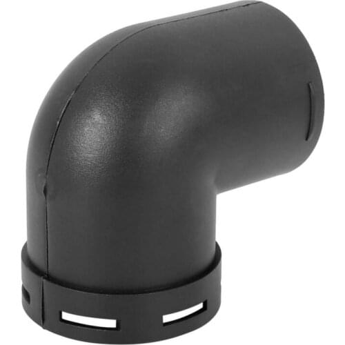 60mm Car Heater Warm Air Ducting Pipe Elbow Outlet Connector Black Plastic Air Ducting Pipe Elbow Outle