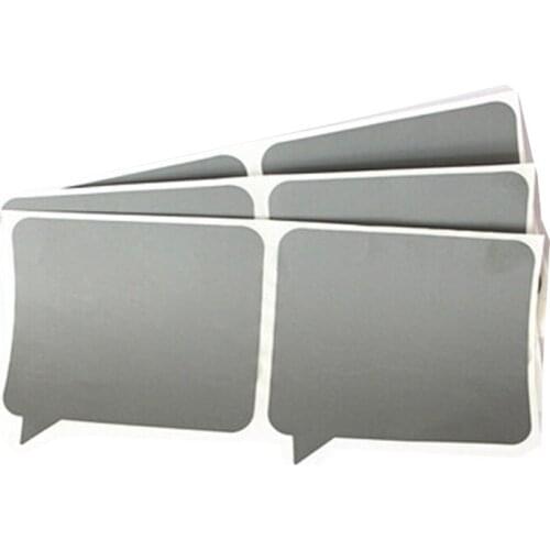 62x77mm Silver Grey Color Blank For Postcard Cover Stationery Message Wedding Game Scratch Off Sticker