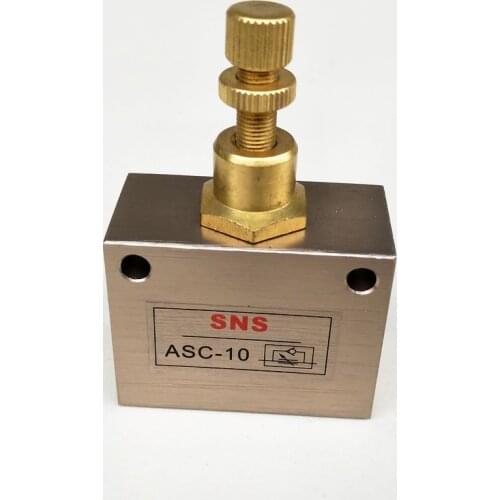 ASC-10 3/8'' Speed Control Flow Control Valve Pneumatic Solenoid Valve