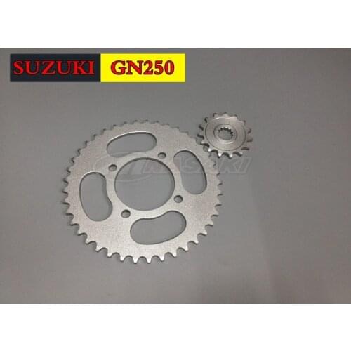 Free shipping Motorcycle Accessories for Suzuki GN250 size gear 42T-15T Transmission Gear