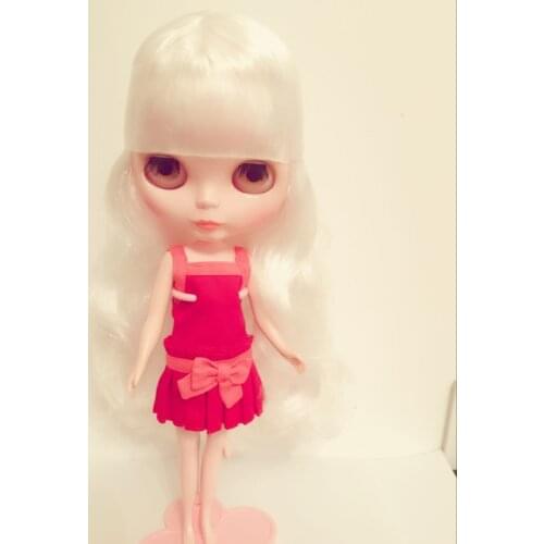 Free Shipping big discount RBL-0 DIY Nude Blyth doll birthday gift for girl 4 colour big eyes dolls with beautiful Hair cute toy