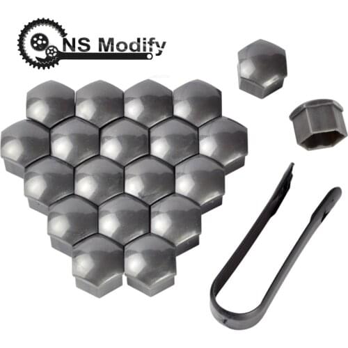NS Modify Car Tyre Wheel Hub Covers 20pcs Wheel Nuts Covers 17mm Nut Caps Nut Caps Dust Proof Exterior Decoration Protecting