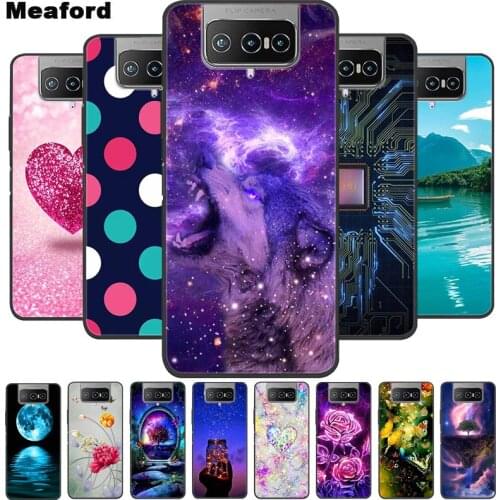 For Asus Zenfone 7 ZS670KS Case Soft Silicone Cool Cartoon Case For Asus Zenfone7 Pro ZS671KS back Cover I002D TPU Phone Fundas