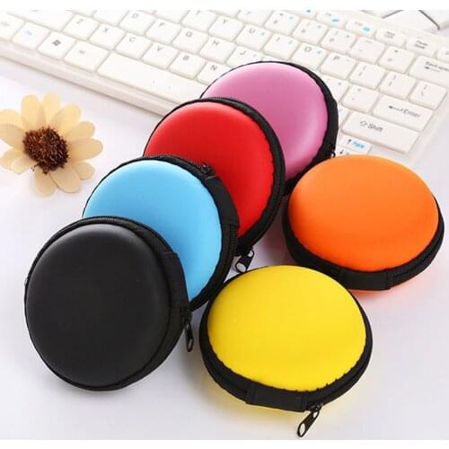 Children Boy Girl Coin Bags New Fashion Round Candy Colour Coin Money Earphone Storage Box Pouch Case Wallet Bags