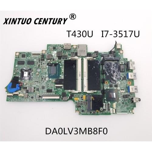 For Lenovo Thinkpad T430U DA0LV3MB8F0 04Y1049 I7-3517 CPU 100% test