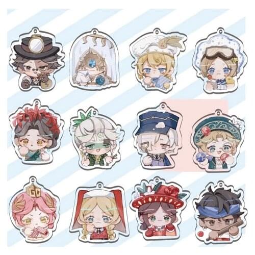 Game Anime Identity V Joseph Luca Balsa Emma Woods Martha Behamfil 5CM Acrylic Figure Keychain Pendant Bag Keyring Cosplay Gifts